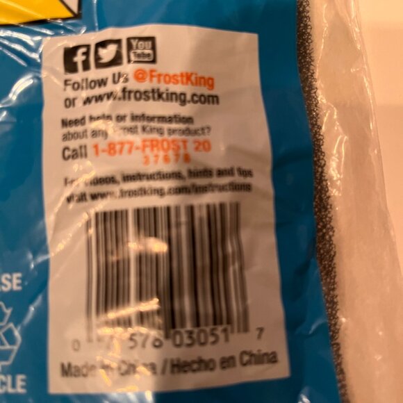 Window Air Conditioner Filter (new) /  15" High 24" wide 3/16" thick  Frost King - Picture 11 of 12